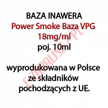 5 x POWER SMOKE BAZA 18mg/ml 10ml, komplet 5 sztuk (50ml)