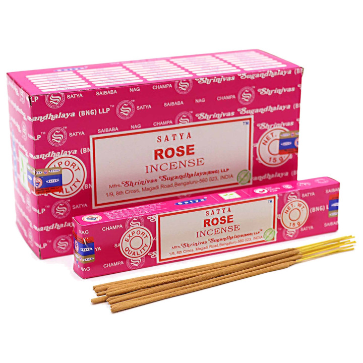 Satya Rose Kadzidełka 15 g – romantyczny zapach róży i relaks