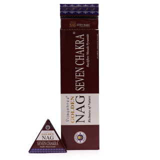 Kadzidełka Jumbo Backflow Golden Nag – 7 Czakr | Równowaga i Harmonizacja