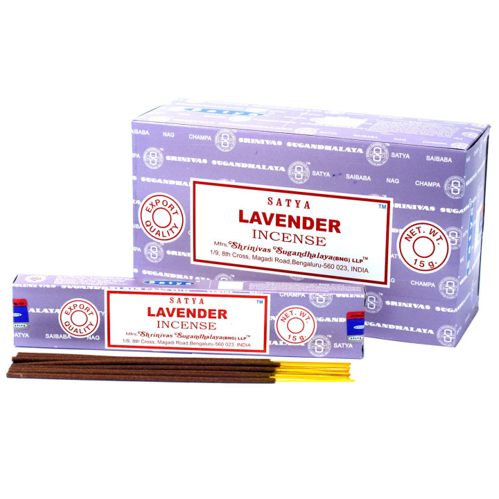 Satya Lavender Kadzidełka 15 g – relaksujący zapach lawendy
