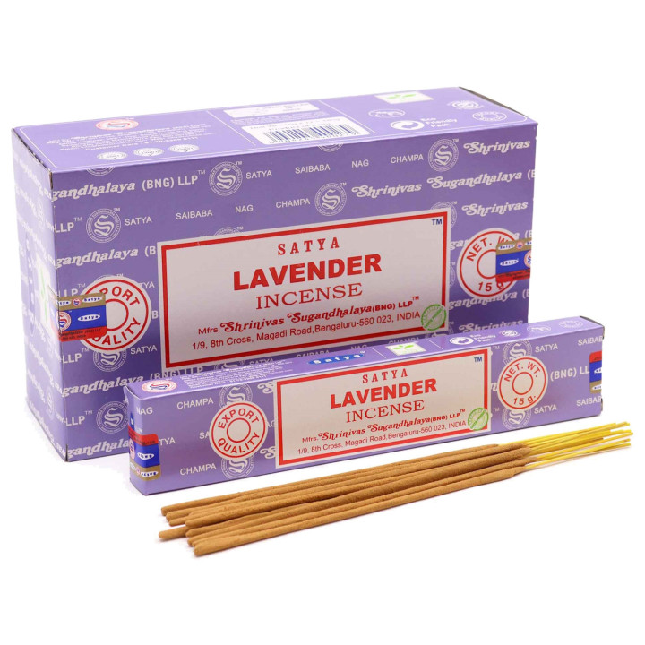 Satya Lavender Kadzidełka 15 g – relaksujący zapach lawendy
