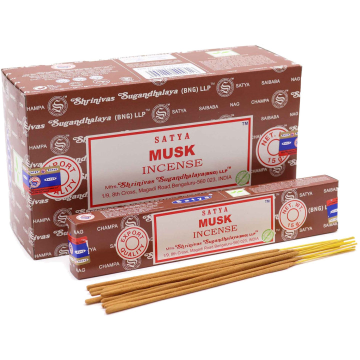 Satya Musk Kadzidełka 15 g – zmysłowy zapach piżma i spokoju