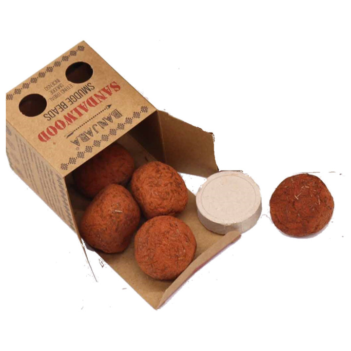 Kadzidełka Banjara Drzewo Sandałowe – 5 kul z podstawką | Aromaterapia