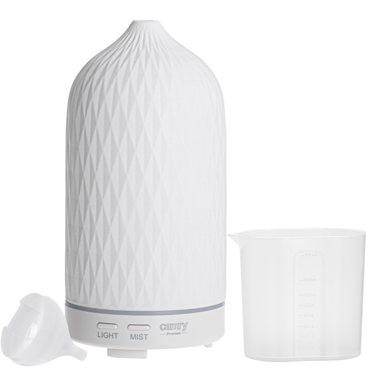 Ultradźwiękowy dyfuzor zapachowy 100ml do 25m2 3w1 | aromaterapia, nawilżanie, lampka