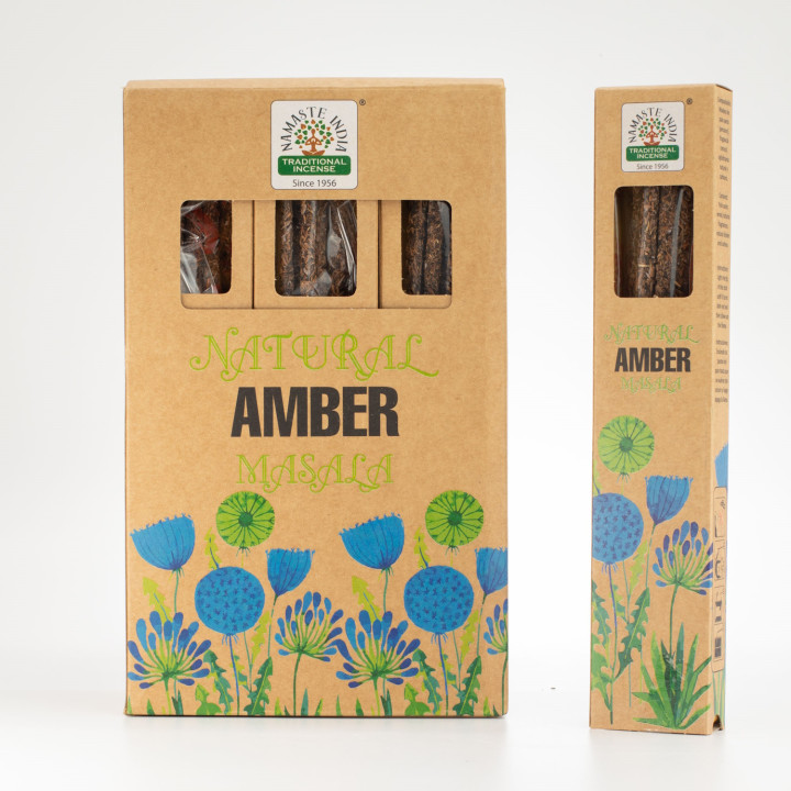 Kadzidełka Masala Bursztyn 15 g – naturalne, relaksujące aromaty