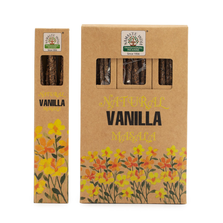 Kadzidełka Masala Wanilia 15 g – naturalne, relaksujące aromaty
