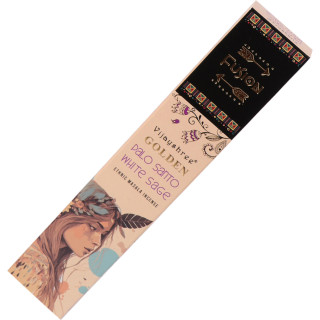 Golden Fusion Palo Santo & Biała Szałwia 15 g – kadzidełka oczyszczające