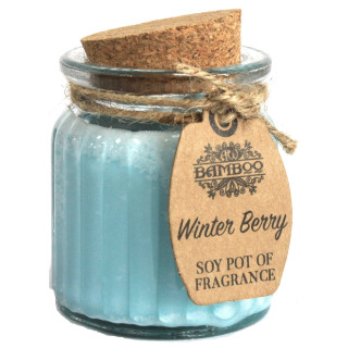 Świeca Sojowa Zimowa Jagoda – Owocowy Zapach 20h