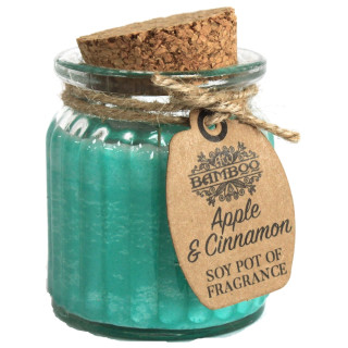Świeca Sojowa Jabłko i Cynamon – Ciepły Zapach 20h