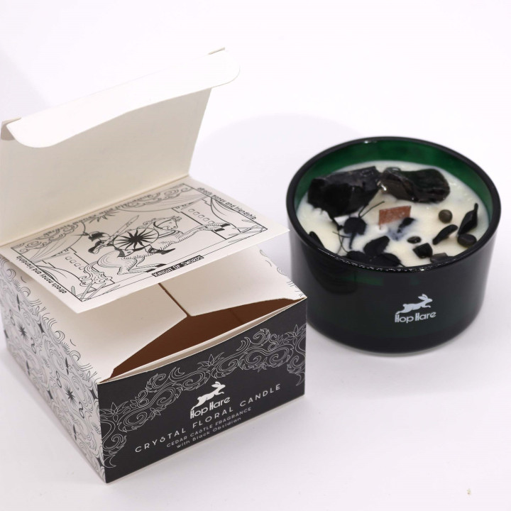 Hop Hare – Rycerz Mieczy | Świeca sojowa z howlitem | Klarowność, odwaga, koncentracja