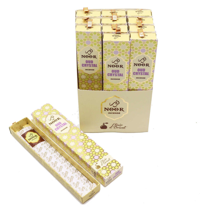 Kadzidełka Noor Oud Crystal 15 g – oud & orchidea, elegancki zapach nocnego blasku