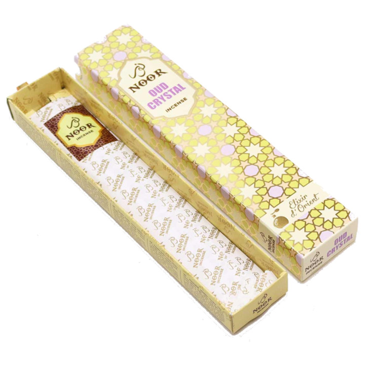 Kadzidełka Noor Oud Crystal 15 g – oud & orchidea, elegancki zapach nocnego blasku