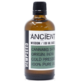 Olej z Nasion Konopi 100 ml | Naturalny olej bazowy do masażu, aromaterapii i pielęgnacji skóry