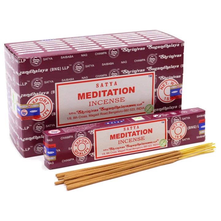 Satya Meditation Kadzidełka 15 g – spokój, skupienie i harmonia