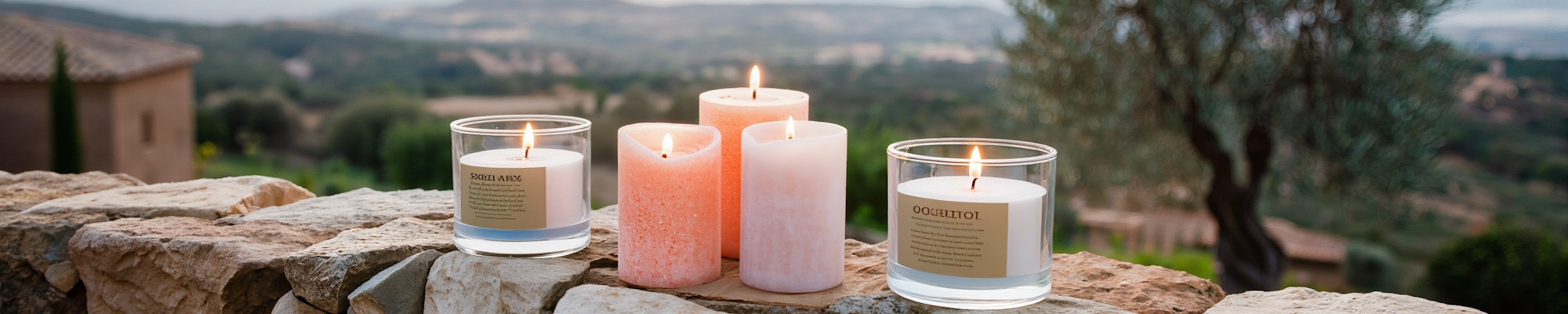 Świece oliwkowe z oleju z oliwek – naturalny zapach oliwki | e-zapalisz.pl