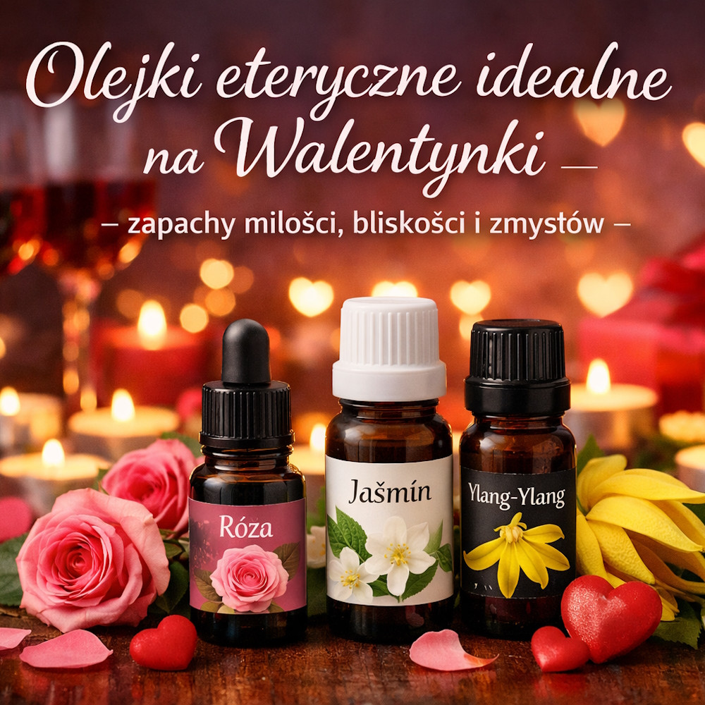 Olejki eteryczne idealne na Walentynki - zapachy miłości, bliskości i zmysłów